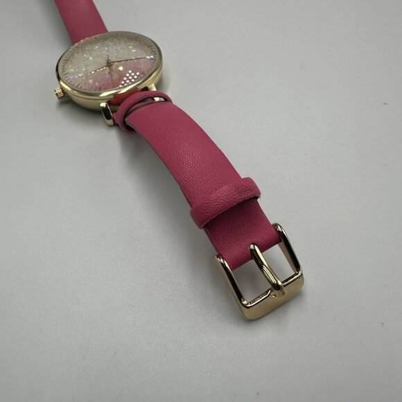3/$30 INC International Concepts Watch Women Gold Tone Pink White Dial 9" - Picture 5 of 13